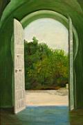 Kilatas a parkra 50x35 cm olaj farost.jpg