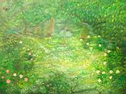 Nyar a kertben olaj farost 35x50 cm.jpg